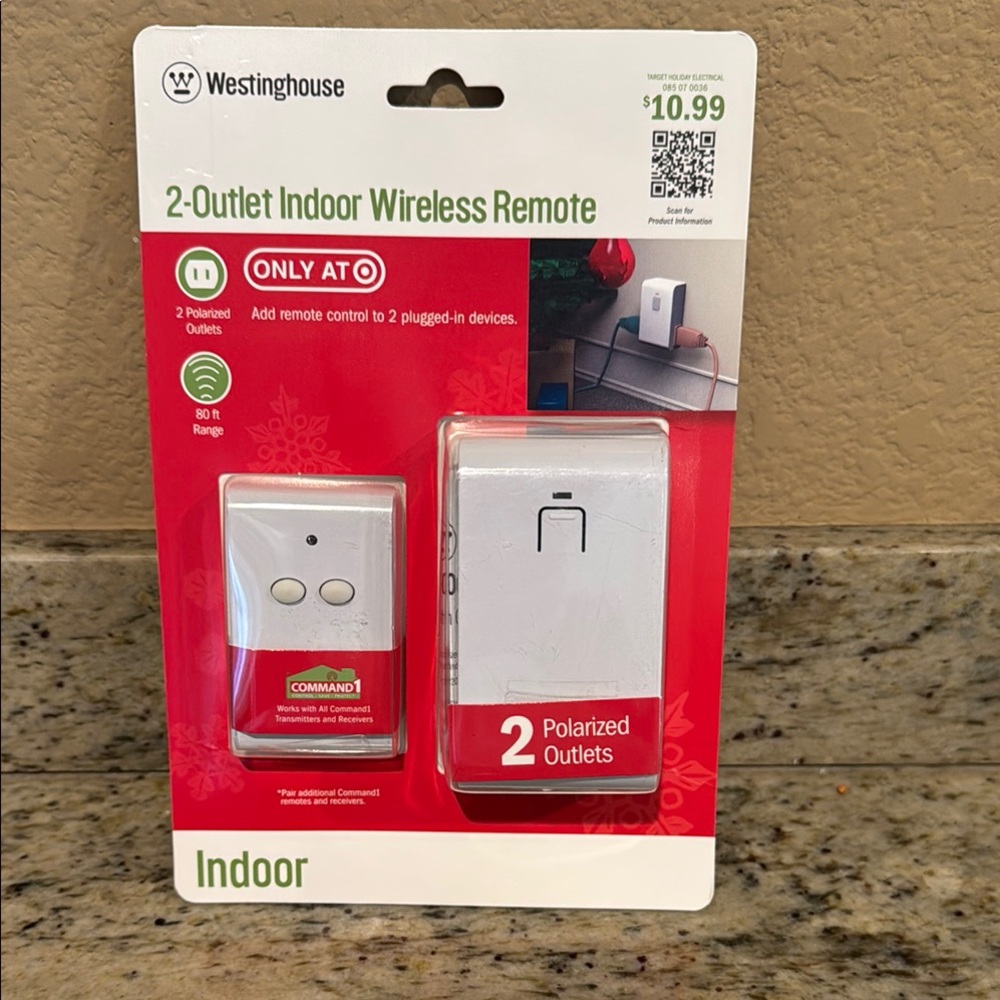 NWT Westinghouse 2-Outlet Indoor Wireless Remote